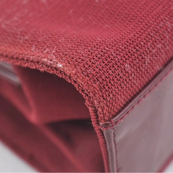 Rare 🦄 Red Authentic GUCCI Shoulder Hand Bag Nylon Leather - Picture 4 of 14